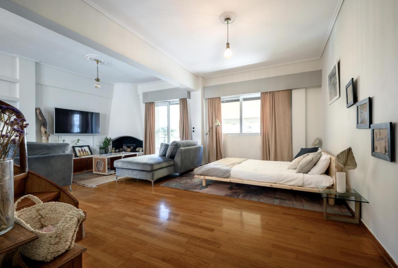 Relaxed Art Deco Maisonette Pagrati Афины Экстерьер фото